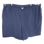 Catherines Plus Size 22W 24W Shorts 2X Suprema Knit Navy Blue Lounge Casual 849 Photo 0