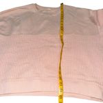 Anthropologie  Pilcro Mixed Rib Knit Sweatshirt Pastel Pink Pullover Crew Large Photo 7