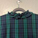 Tommy Hilfiger  green, blue black tartan plaid ruffled belt dress size XXL NEW Photo 12