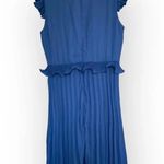 Gorgeous Trish Scully Women's Dress Ruffled Pleated Skirt Mid Length size 10 Blue Photo 1