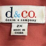 Denim & Co Button Down Shirt Plus Size 2X FLAWED Photo 7