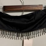 superdown NWT Revolve  Evie Beaded Fringe Rhinestone Top in Black- Size XS Photo 2