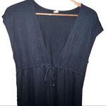 Merona black v-neck beach cover up with drawstring waist size medium Photo 1