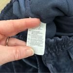 Madewell Texture & Thread Velvet Navy Blue Corduroy High Rise Wide Leg Pants M Photo 5