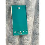 Marni at H M Dangle Earrings Black Bow Rhinestone Red Green Leaf Statement Photo 7