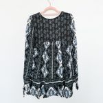 Free People  Womens Top Small Black Down By The Bay Tunic Boho‎ Folk Festival Photo 4