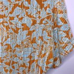 Topshop  Floral Print Pleated Cropped Blouse Size S Photo 7