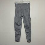 PINK - Victoria's Secret VS PINK Cool & Comfy Leggings Gray Mid Rise Side Slit Cutout Women’s Large Photo 5