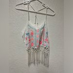 Ocean Drive NWT  Embroidered FringeTank Top Photo 4