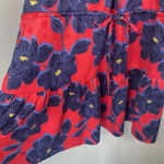 Draper James Martina Mini Dress in Magnolia Jacquard Dot Size XXL Red Floral Photo 5