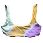 l*space L Lizzie Diagonal Sunburst Tie Dye Bikini Top Women's Size Small NWOT Photo 1