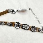 NEW Free People Western Bohemian Choker in Brown Silver Yellowstone Rare Pendant Photo 1