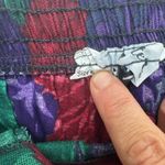 Vintage Floral Print Midi Skirt Pleated A Line Purple Red Green Size‎ M 90s Size M Photo 10