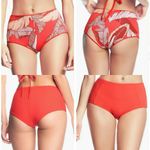 Maaji NWOT High Waist Reversible Bardot Bikini Bottom in Tropical Cayenne Sz L Photo 1