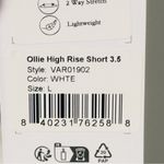 Varley  Ollie High Rise Short 3.5” White Pull On Drawstring Size Large NEW Photo 4