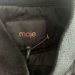 Maje Bart Bomber Jacket in Black, Size EU 40 Retail $480 Photo 12