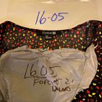 Forever 21 ‎ Sz Smsll black dot dress colorful EUC 160502 Photo 5