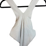 Topshop Nwt  White Knit High Neck V-Neck Sweater Blouse Photo 0