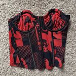 Edikted Red and Black Corset Photo 0