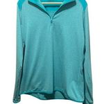 Nike Golf Quarter Zip Heathered Green Long Sleeve Performance Top Size XL Photo 0