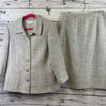 Women's Alfred Dunner Pantsuit Gray White Size 14 Photo 0