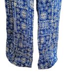 Lulus  Blue Pattern Jumpsuit Romper Sz XL NWT Wideleg Vacation‎ Coastal NWT Photo 7