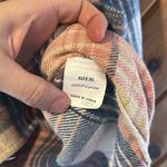 Pink blue white plaid button down shacket Size XL Photo 6