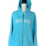 Womens Hoodie Size L Sky Blue Zip Siesta Key Florida Sweatshirt Full ZipHoodie Size L Photo 1