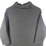 Per Se ‎ by Carlisle Gray Ribbed Knit Turtleneck Dress S Silk Blend Sweater Dress Photo 4