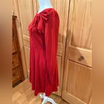 Jessica Howard Red Long Sleeve Dress with Bow NWT Photo 3