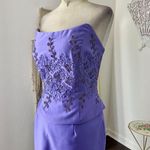 VTG Union Made in USA Ethereal Beaded Purple Corset 2 Piece Prom Dress Set L Size L Photo 3