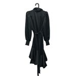 Rachel Parcell Racel Parcell Black Satin Wrap Dress, Best Selling, New with Tags Photo 2