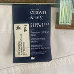 Crown & Ivy  White Denim Ombre High-Rise Jeans Photo 4