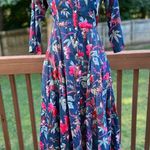 Biba bird print shirt dress Blue Size undefined Photo 2