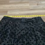 Elle  A-line layered polka dot skirt Black Sheer overlay Bow Size 14 Flirty Photo 5