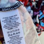 Free People NWT Womens small short sleeve Black red Combo Floral Dress Photo 10