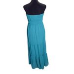 Flying Tomato Floral Embroidered Maxi Dress Smocked Tiered Womens S BOHO Photo 6