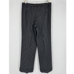 Armani Collezioni Armani‎ Collezioni Pinstripe Pleated Wool Blend Trouser Pants Size 12 Academia Photo 7