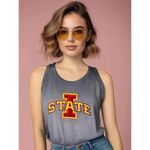 Rivalry Threads NWT‎ Iowa State Cyclones Women's Size Large Gray Sleeveless Tank Top Photo 0