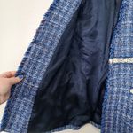 ZARA  Tweed Blazer Women Small Parisian Preppy Luxury Old Money Classic Textured Photo 3