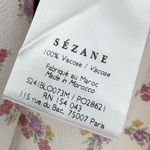 Sézane Lara Floral Tie Bow Straps Sleeveless Blouse | Sz 40 (US 8) | Mindy Print Photo 13
