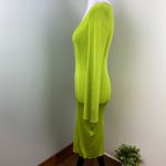 Gabrielle Union Spring Green Long Sleeve Ribbed Knit Midi Bodycon Dress Medium Photo 6