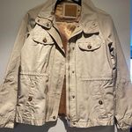 Massimo Dutti  Short Beige Trench Coat Large Size 10 perfect for Fall! Photo 0