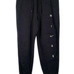  Dri-Fit Black Joggers Nike Down the Leg with Swoosh Size Small EUC #2891 Photo 0