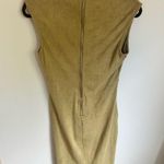Akira Olive Suede Bodycon Dress - size M Photo 2