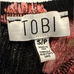 Tobi | flower off the shoulder romper - black and pink Photo 1