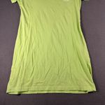 The Salty Dog Cafe Womens S/M Lime Green V-Neck Short Sleeve T-shirt Dress Photo 7