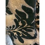 Paper Fox Womens Bronze Damask Print Velvet Embossed Size 8 Black Photo 7