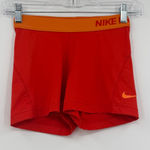 Nike  pro spandex shorts orange small Photo 0