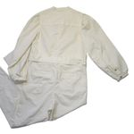 J.Crew NWT Tall Puff-sleeve Chino Jumpsuit in Ivory Cotton Belted 1-Piece 6T Photo 3